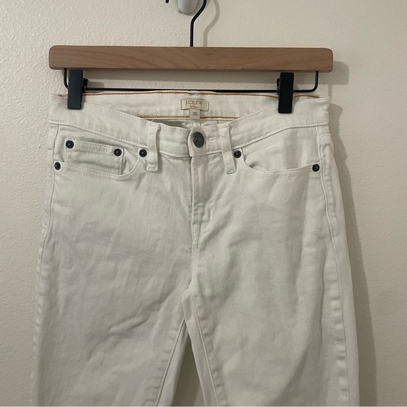 J. Crew Stretch Off White Skinny Jean Pants Size 25 - Picture 5 of 6